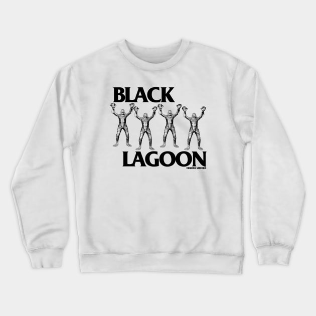 BLACK LAGOON Crewneck Sweatshirt by cameraviscera